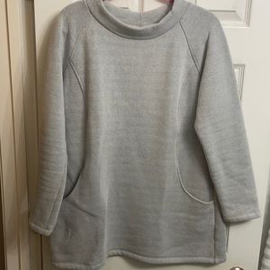 Grey Houndstooth Oversized Tunic